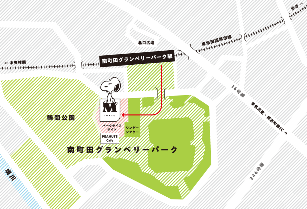 東京史努比博物館地圖